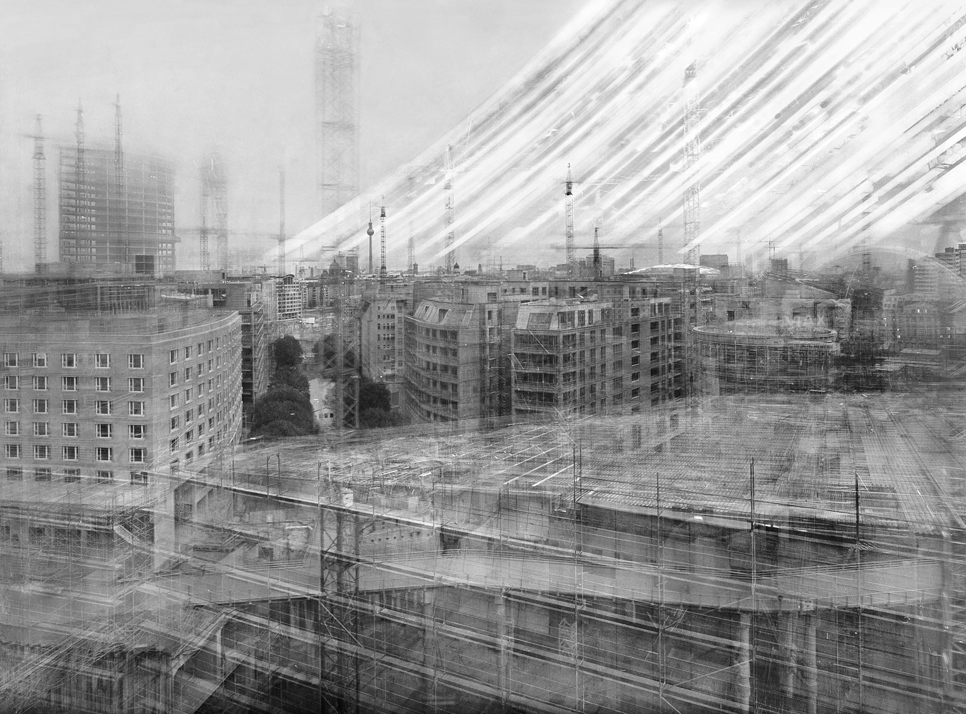 Michael Wesely - Potsdamer Platz, Berlin 27.3.1997 13.12.1998