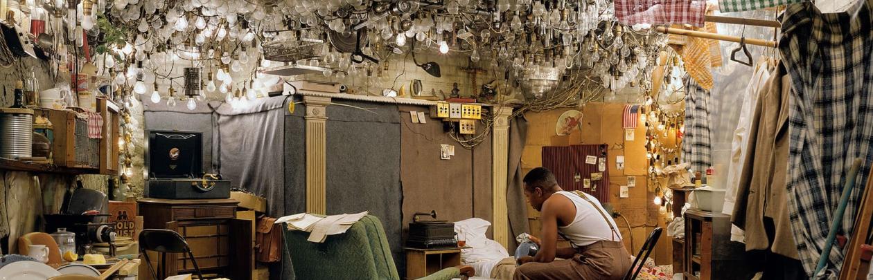 Jeff Wall, “After ‘Invisible Man’ by Ralph Ellison, the Prologue”, 1999-2001