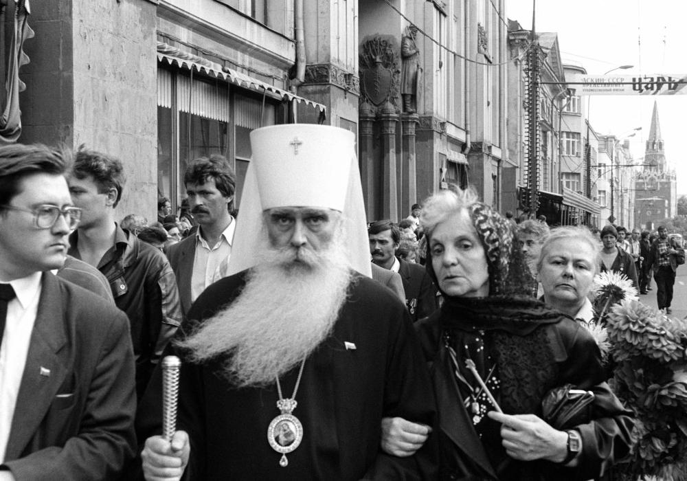 Moscou, 1991. Manifestació després del cop d’estat frustrat de Ianàiev