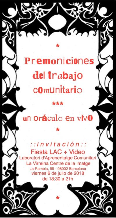 Premonicions del treball comunitari. Un oracle en viu