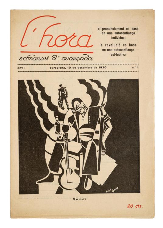 "Somni" [Dream], cover of "L’Hora. Setmanari d’avançada" (Barcelona, 1931)