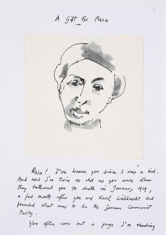 John Berger, Rosa Luxemburg, 2014-2015 © Beverly’s Collection