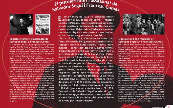 El pistolerismo y el asesinato de Salvador Seguí y Francesc Comas