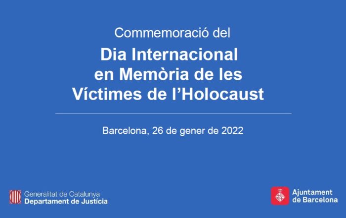 Dia Internacional en Memòria de les Víctimes de l’Holocaust 2022