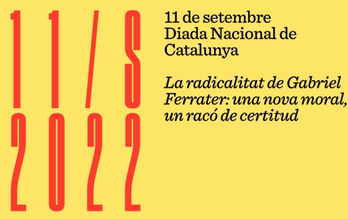 Jordi Amat parla de la radicalitat de Gabriel Ferrater en la conferència de l’Onze de Setembre