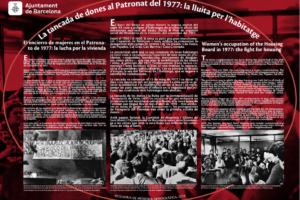 La tancada de dones al Patronat del 1977: la lluita per l’habitatge