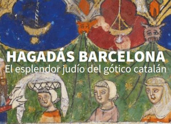 Fragmento portada 'HAGADÁS BARCELONA. El esplendor judío del gótico catalán'
