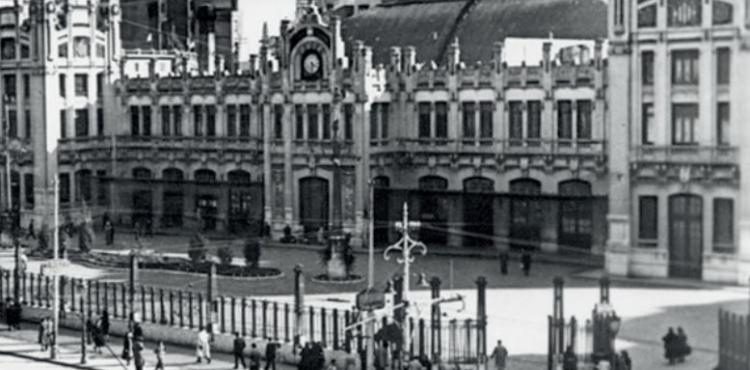 Estació del Nord, València. Anònim, Biblioteca Valenciana, 1950 aprox.