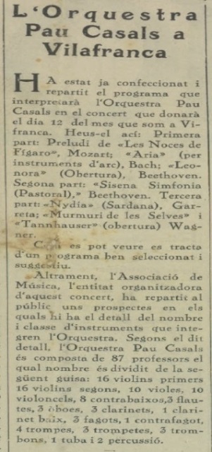 Acció, Vilafranca, juny de 1927