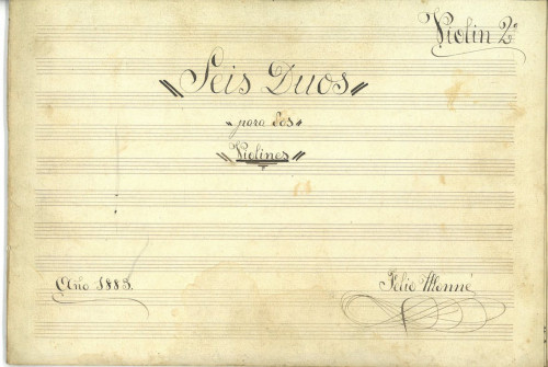 “Seis duos para dos violines”, Feliu Monné, 1883