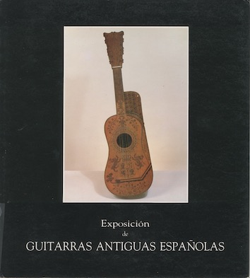 Portada del catàleg Exposición de guitarras antiguas españolas