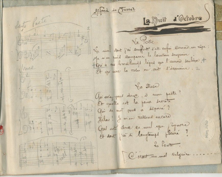 Manuscrit d'Enric Granados, núm. de registre 02.1763