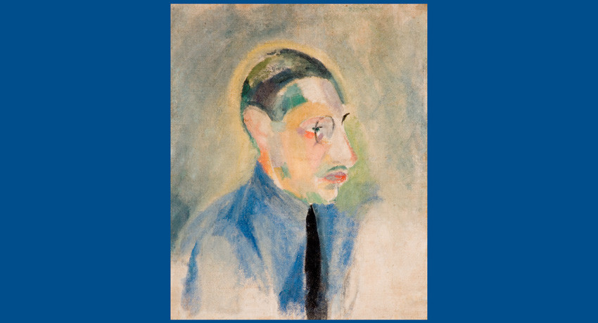 Retrat de Stravinski fet per Robert Delaunay. Foto: Biblioteca de Catalunya