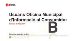 Portada del informe de resultados de usuarios de la OMIC. Julio-diciembre 2014