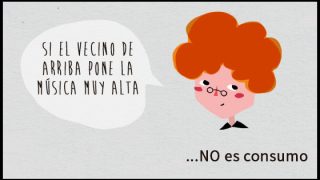 Ejemplo: no se considera consumo si un vecino pone la música demasiado alta.