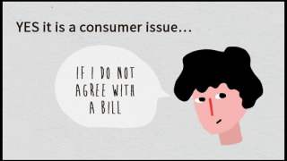 For example: if a consumer disagrees with an invoice, it is considered a consumer issue