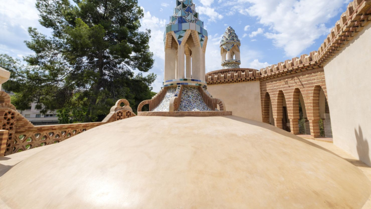 Detalls dels Pavellons Guëll 