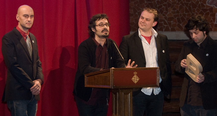 Sergi Jordà, Günter Geiger, Marcos Alonso, Martin Kaltenbrunner - Premi Ciutat de Barcelona de Multimèdia 2007