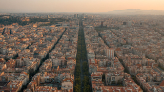 Imatge aèria de la ciutat de Barcelona