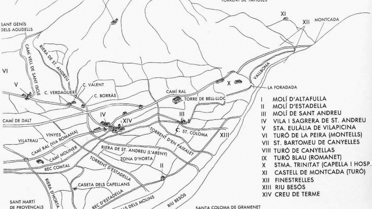 Plànol en blanc i negre del Bon Pastor