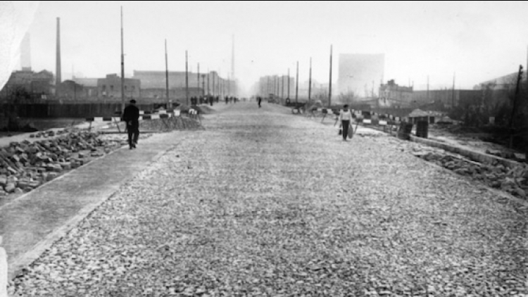 Construcción de la Gran Via de les Corts Catalanes. s/d.