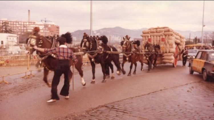 Festa dels Tres Tombs passant per "Ca l'Aranyó".1975.