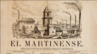 El Martinense. Capçelera del semanari popular de Sant Martí de Provençals.1879.