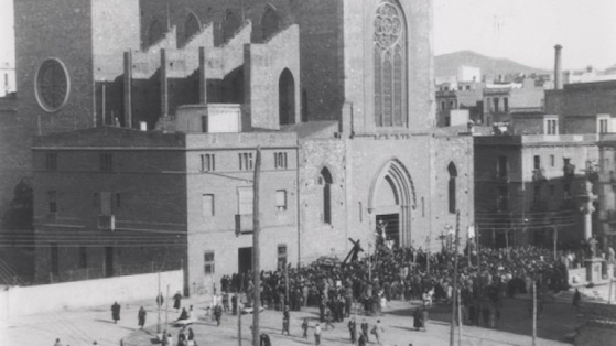 Procesión a la Parroquia de Sant Martí del Clot. 1927 - 1933 aprox.