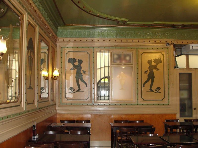 Fotografia de l'interior del Cafè de l'Òpera