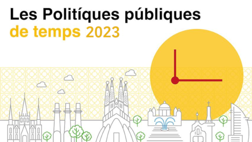 Portada del informe "Las políticas públicas de tiempo impulsadas por el Ayuntamiento de Barcelona 2023"