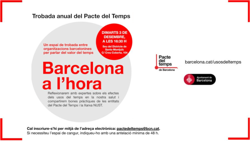 Cartell Trobada anual del Pacte del Temps - 2024