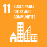 Icon of the Sustainable Development Goal 11 of the 2030 Agenda