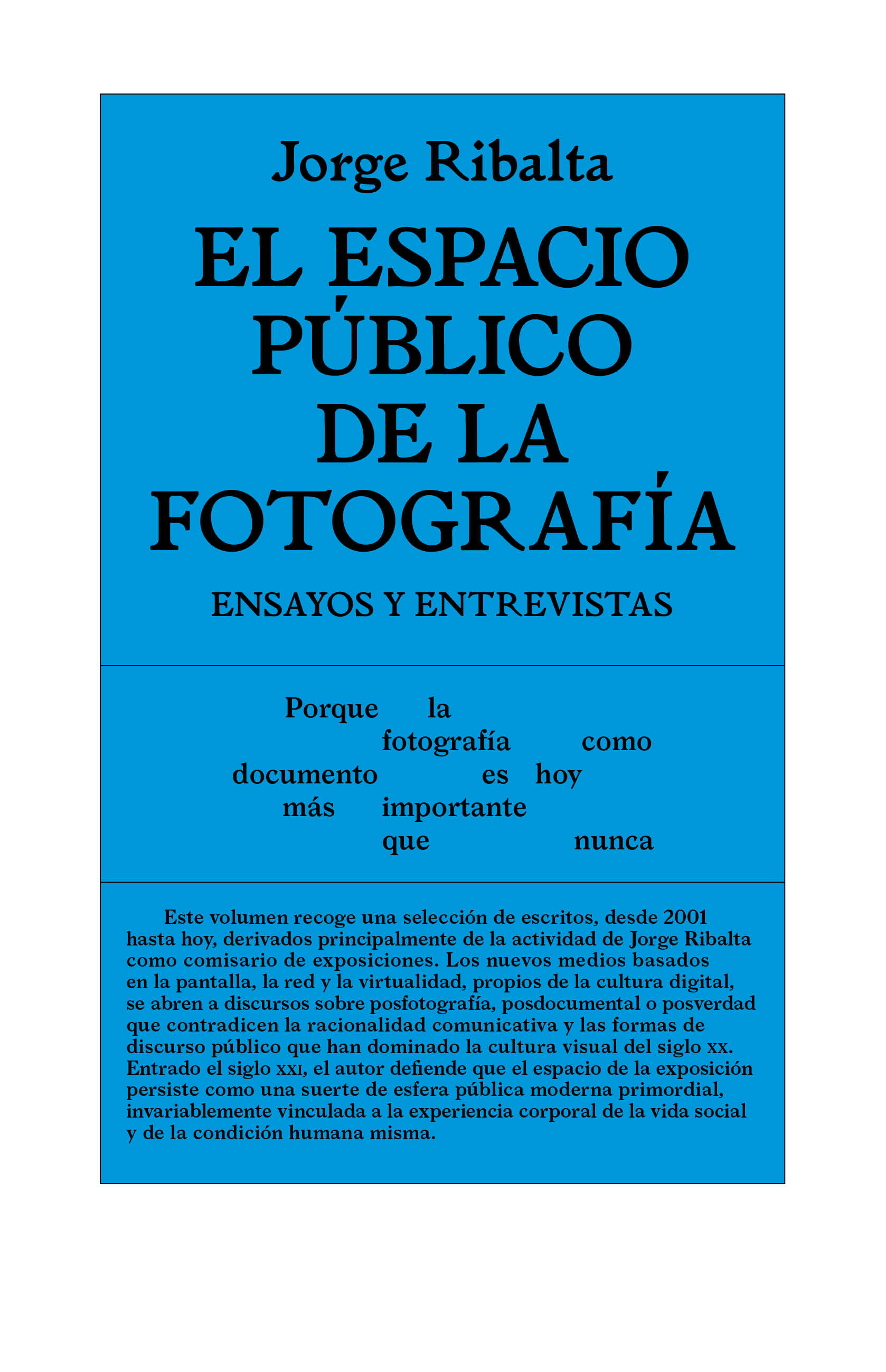 The Public Space of Photography. Essays and Interviews